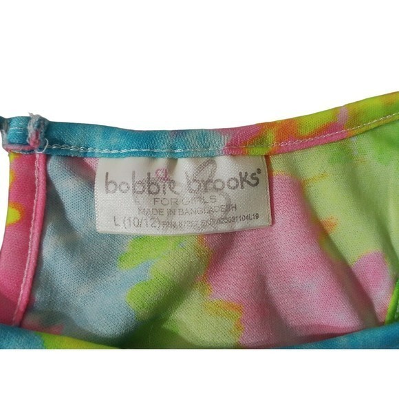 Girls Two-piece Bundle Dressy Top / Romper Size 10-12 Tye Dye /Stripes - Picture 11 of 13